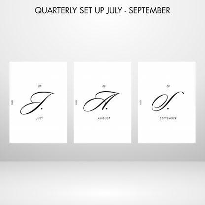 Barebones Monthly Planner A5 Inserts