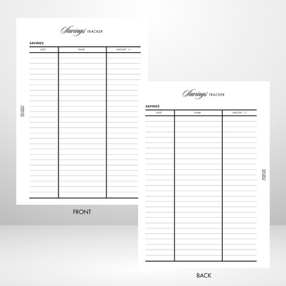 Barebones Weekly Budget Planner Fully Customizable A5 Inserts