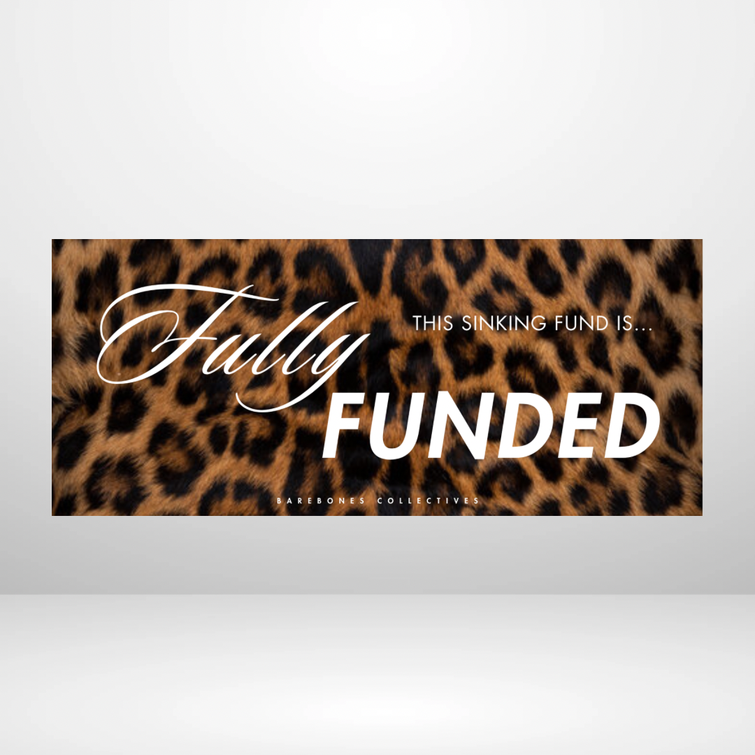 Fully Funded - Leopard Fur Cash Place Holders