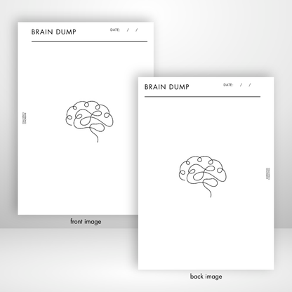 Brain Dump Blank Version Barebones Inserts vol. 3 Set of 3