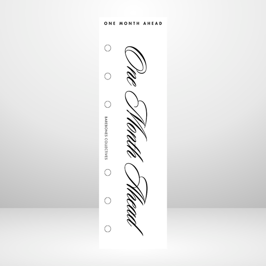 One, Three, and Six Months Ahead Personal Size Binder Bookmark