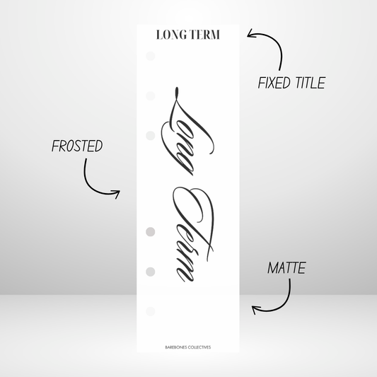 Long Term Tabbed Binder Divider