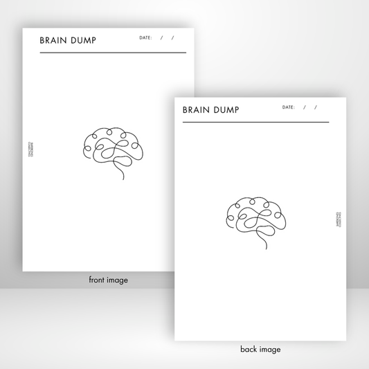 Brain Dump Blank Version Barebones Inserts vol. 3 Set of 3