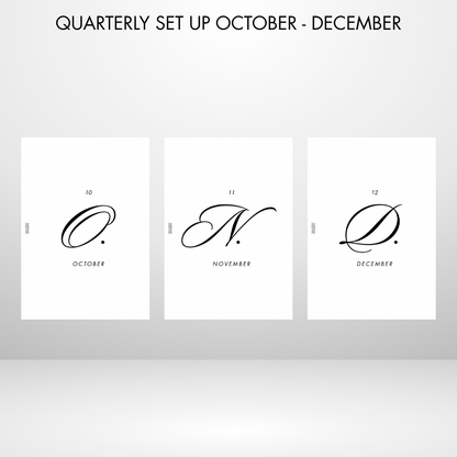 Barebones Monthly Planner A5 Inserts