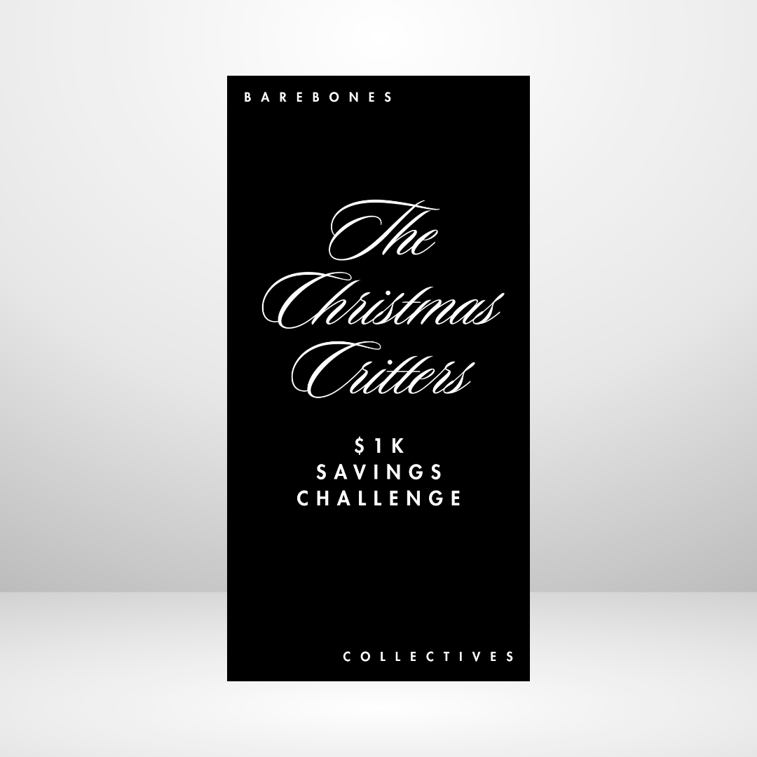 The Christmas Critters Barebones Savings Challenge