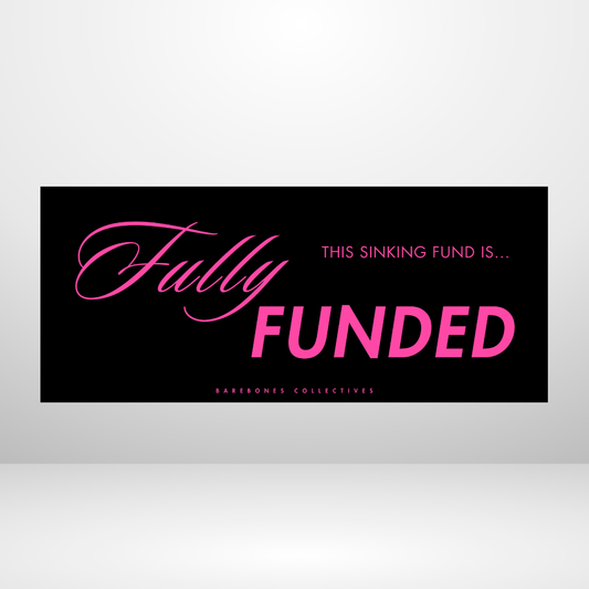 Fully Funded - Pink Lust Set of 4 Cash Place Holders