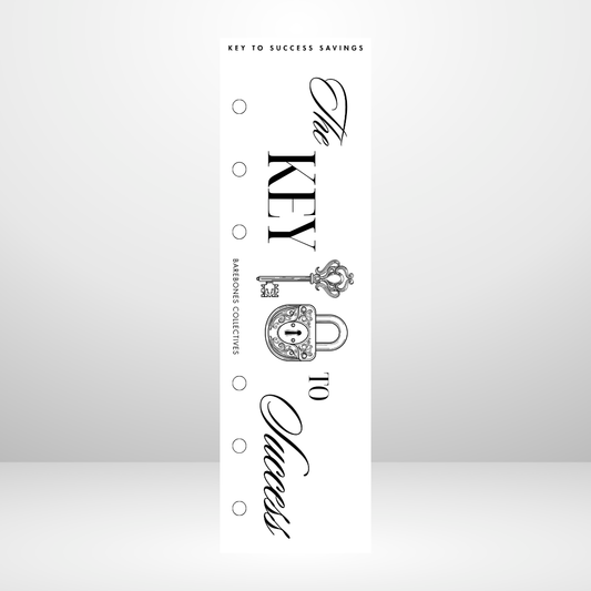 The Key To Success Savings Personal Size Binder Bookmark