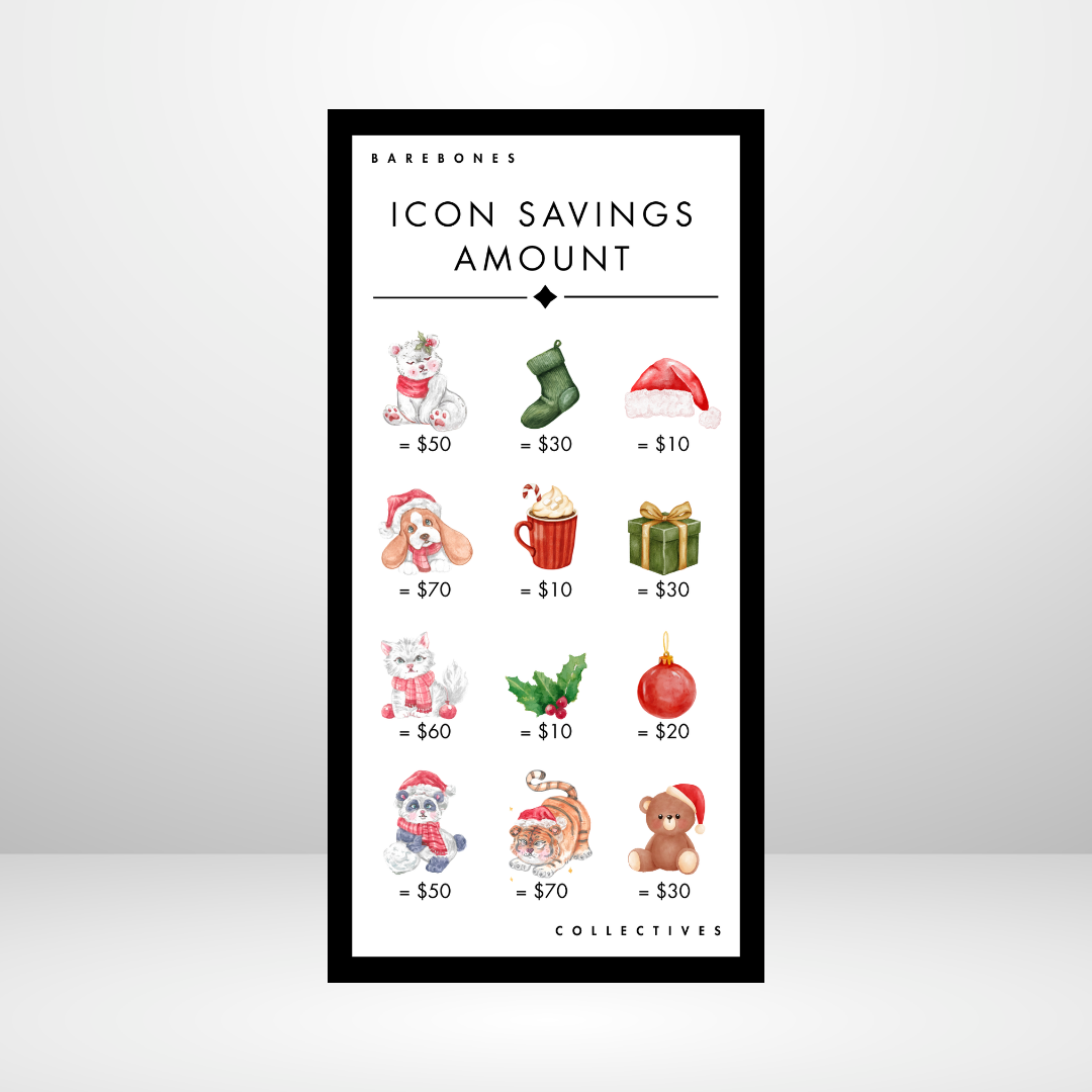 The Christmas Critters Barebones Savings Challenge