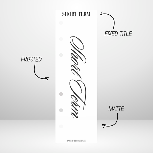 Short Term Tabbed Binder Divider