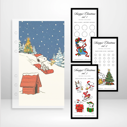 Snoopy’s Christmas - Matte Cash Envelope + Savings Challenges