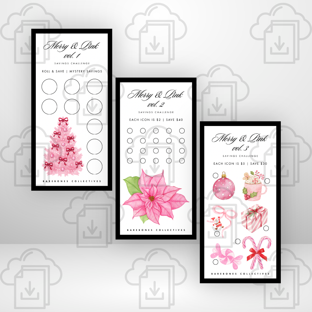 Savings Challenges - DIGITAL DOWNLOAD