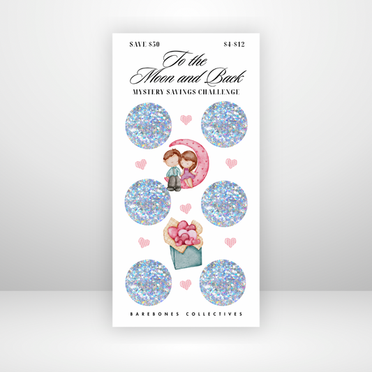 To the Moon and Back Mystery Scratch Off Savings Challenge Save $50