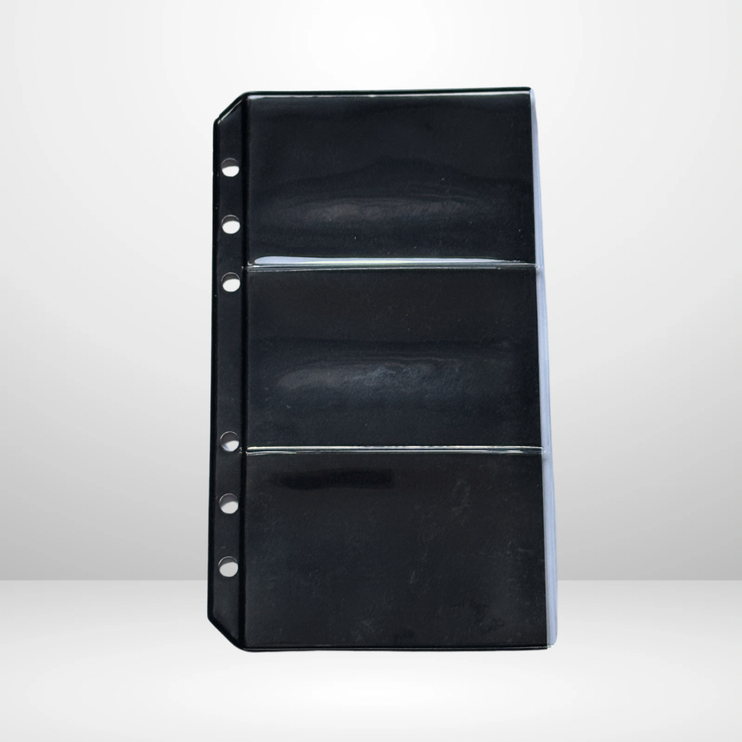 Noir 3 + 1 Pocket Cash Envelopes Set of 6