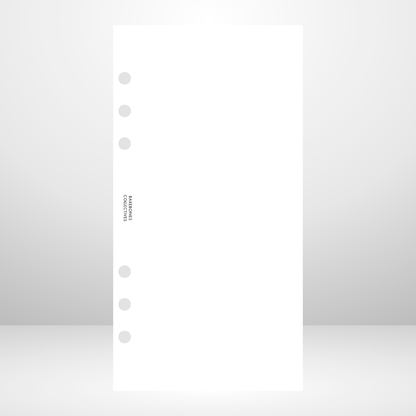 Blank Signature Wallet Inserts