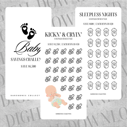 Baby Savings Challenge Set DIGITAL DOWNLOAD