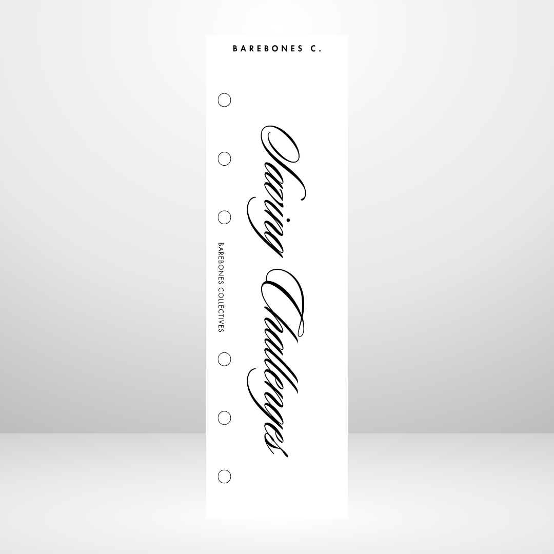 Barebones C. Savings Challenges Personal Size Binder Bookmark