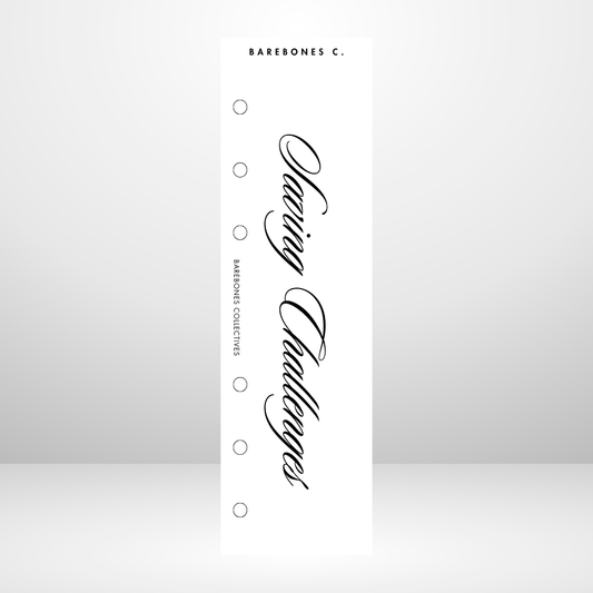 Barebones C. Savings Challenges Personal Size Binder Bookmark