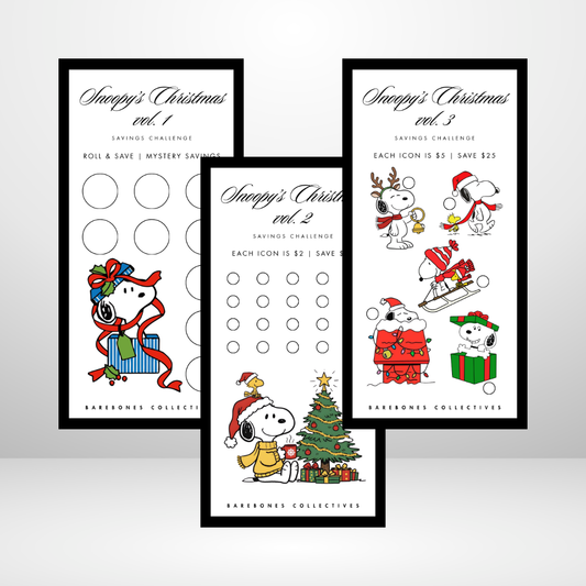 Snoopy's Christmas Savings Challenge and Envelope Set