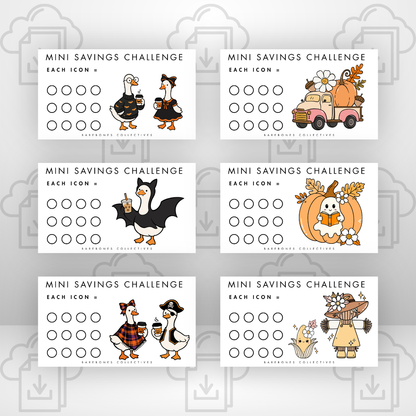 October 2026 Mini Saving Challenges - DIGITAL DOWNLOAD