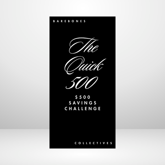 The Quick 500 Barebones Savings Challenge Set of 6