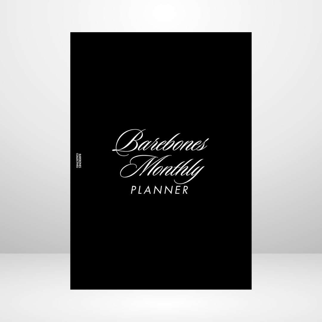 Barebones Monthly Planner A5 Inserts