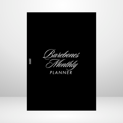 Barebones Monthly Planner A5 Inserts