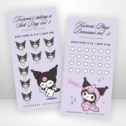 Kuromi Savings Challenge & Envelope Set #1