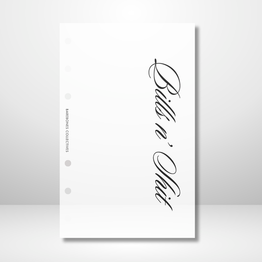 Bills N Shit Matte Vellum Dashboard