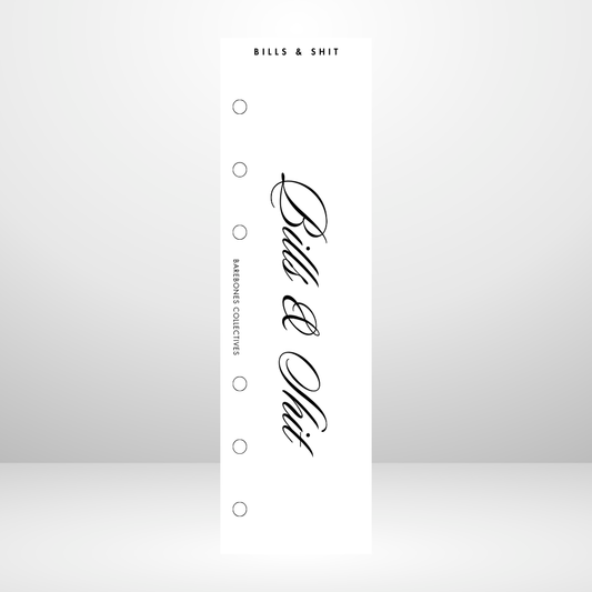 Bills & Shit Personal Size Binder Bookmark