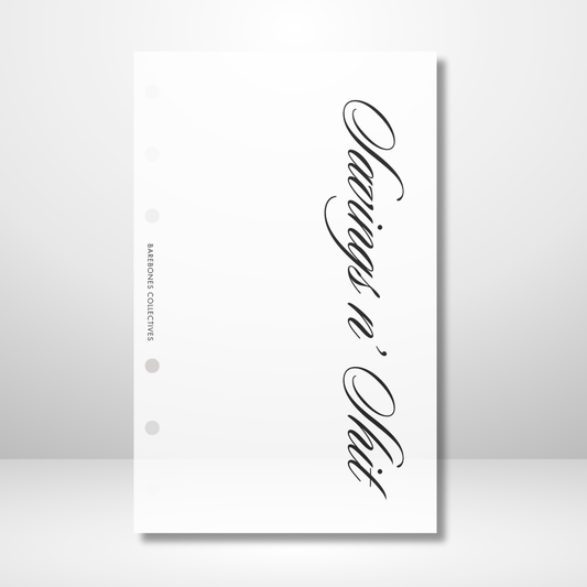Savings N Shit Matte Vellum Dashboard