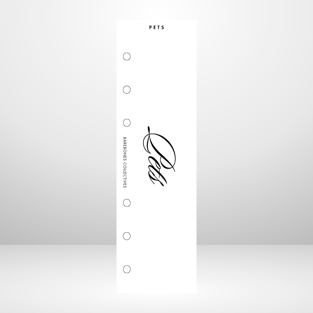 Pets Personal Size Binder Bookmark