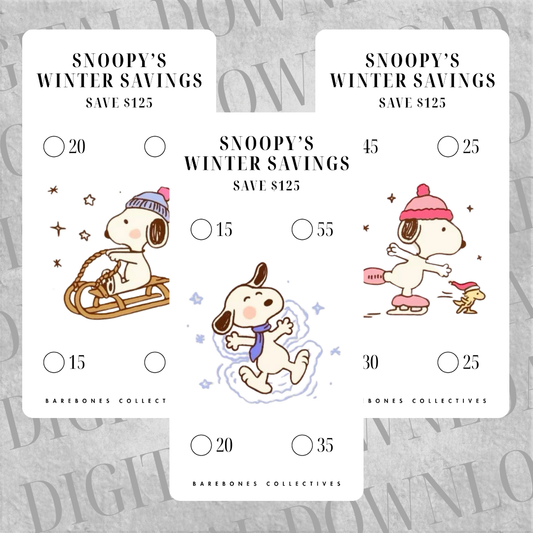 Snoopy Winter Savings Set DIGITAL DOWNLOAD