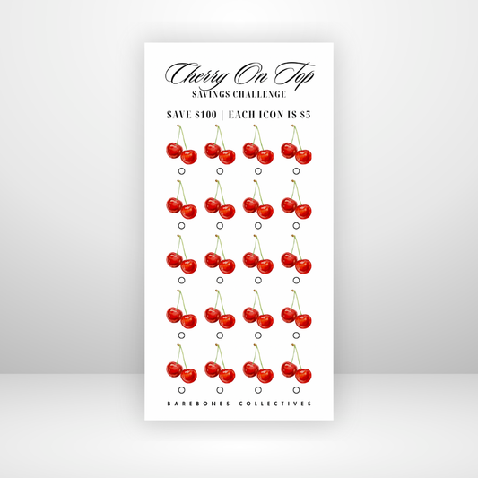 Cherry On Top Savings Challenge Save $100