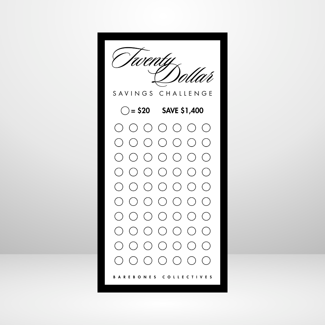 Cash Denomination Barebones Savings Challenge