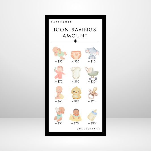 Pretty Little Baby Barebones Savings Challenge Set of 7