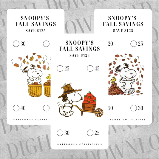 Snoopy Fall Savings Set DIGITAL DOWNLOAD