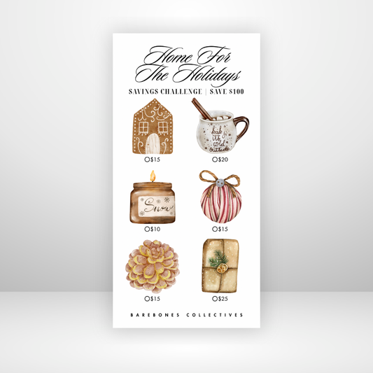 Home for the Holidays Savings Challenge Save $100