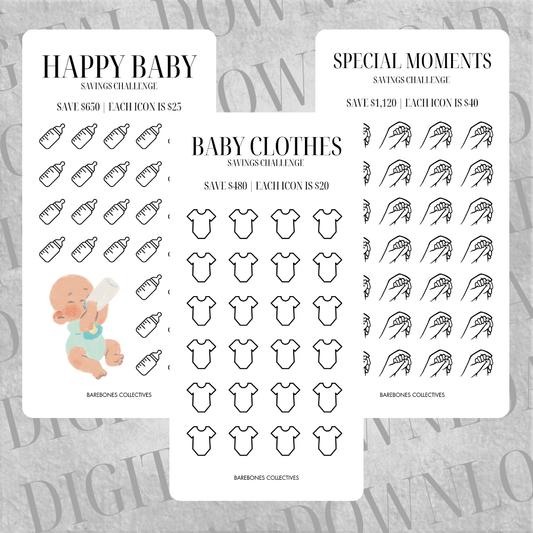 Baby Savings Challenge Set DIGITAL DOWNLOAD
