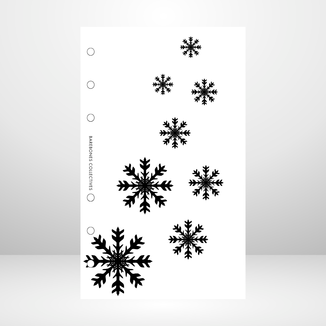 Snowflakes Matte Vellum Dashboard