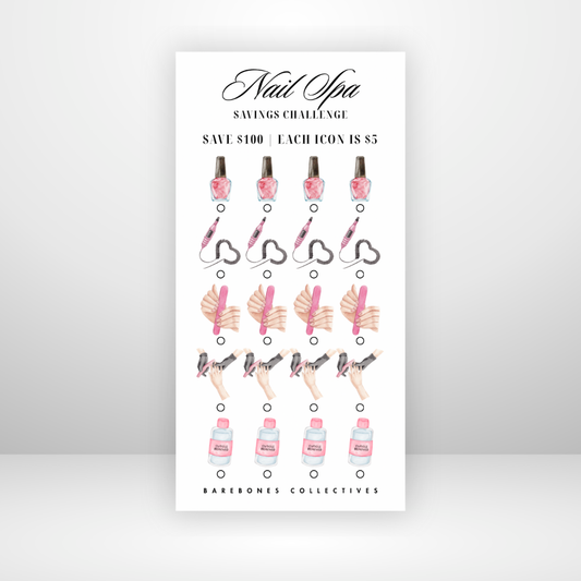 Nail Spa Savings Challenge Save $100