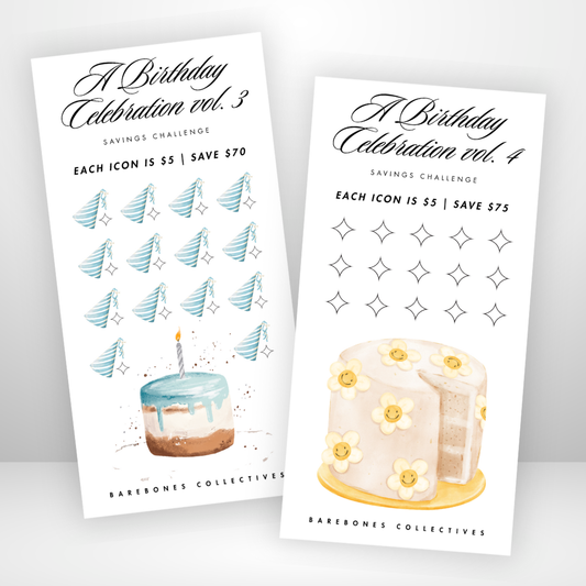 A Birthday Celebration Savings Challenge & Envelope Set