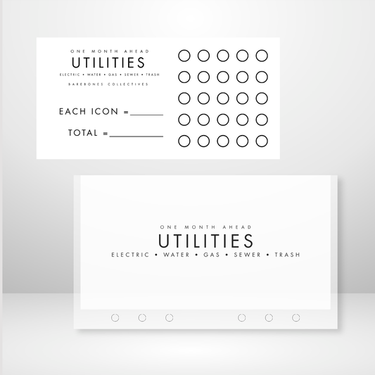 One Month Ahead Matte Cash Envelope + Savings Trackers Sets