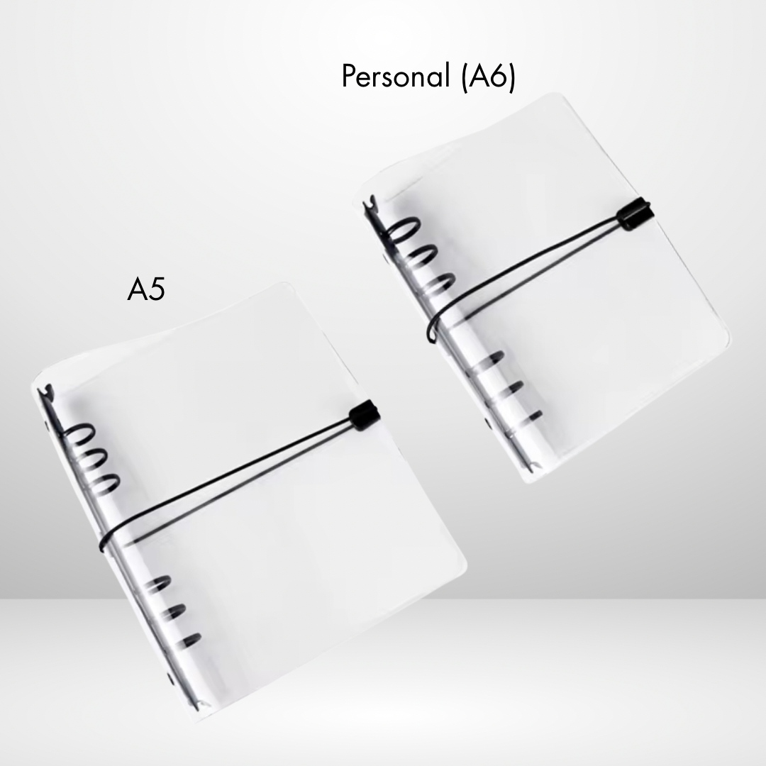 Noir Minimal Clear Binders