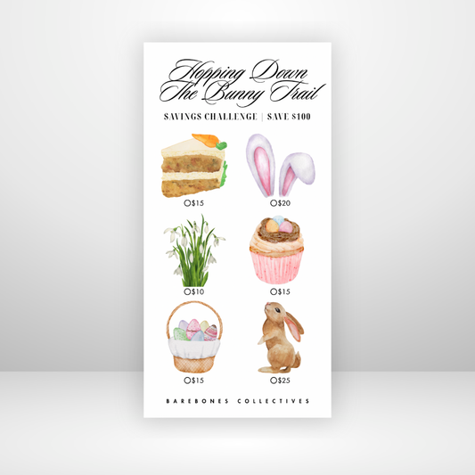 Hopping Down The Bunny Trail Savings Challenge Save $100