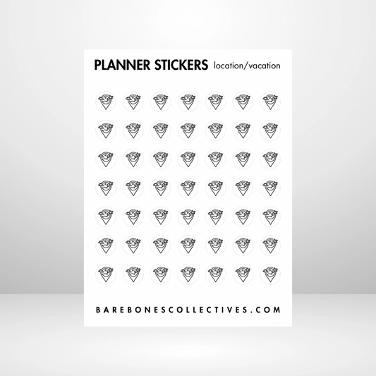 Vacation Icon 3x4 Sticker Sheet