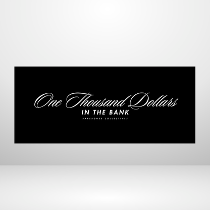 Barebones Minimal Noir $100 - $1,000 Cash Place Holders