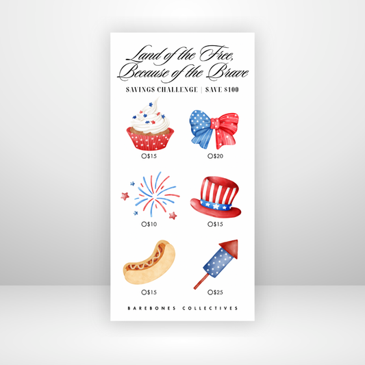 Land of the Free, Because of the Brave Savings Challenge Save $100