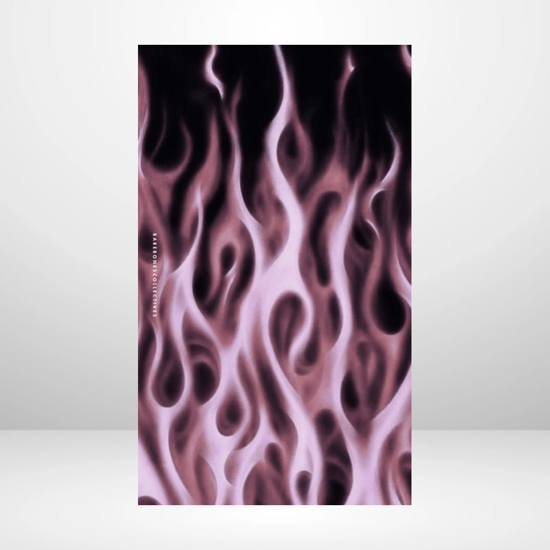 Pink Flames Soft Touch Dashboard