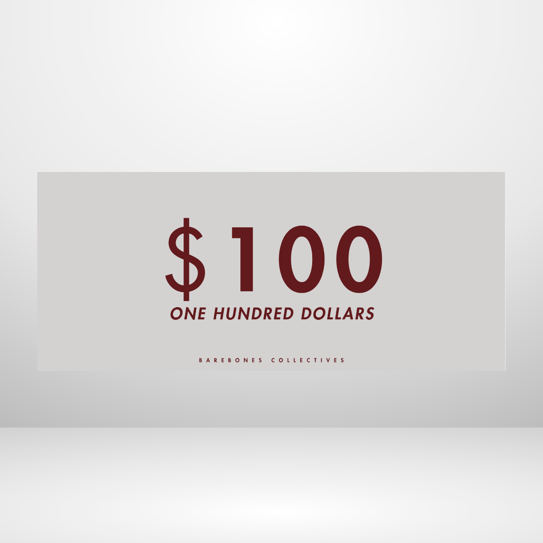 $100 - $50,000 - Reverse Black Cherry Set of 4 Cash Place Holders