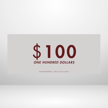 $100 - $50,000 - Reverse Black Cherry Set of 4 Cash Place Holders